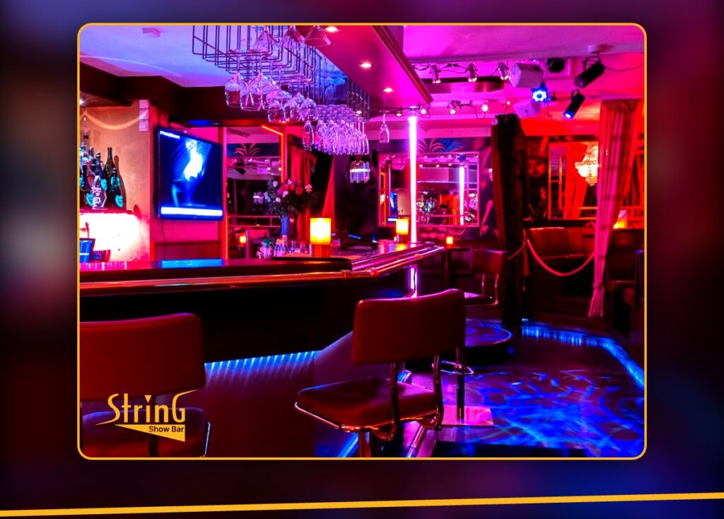 The bar at String Showbar in Oslo